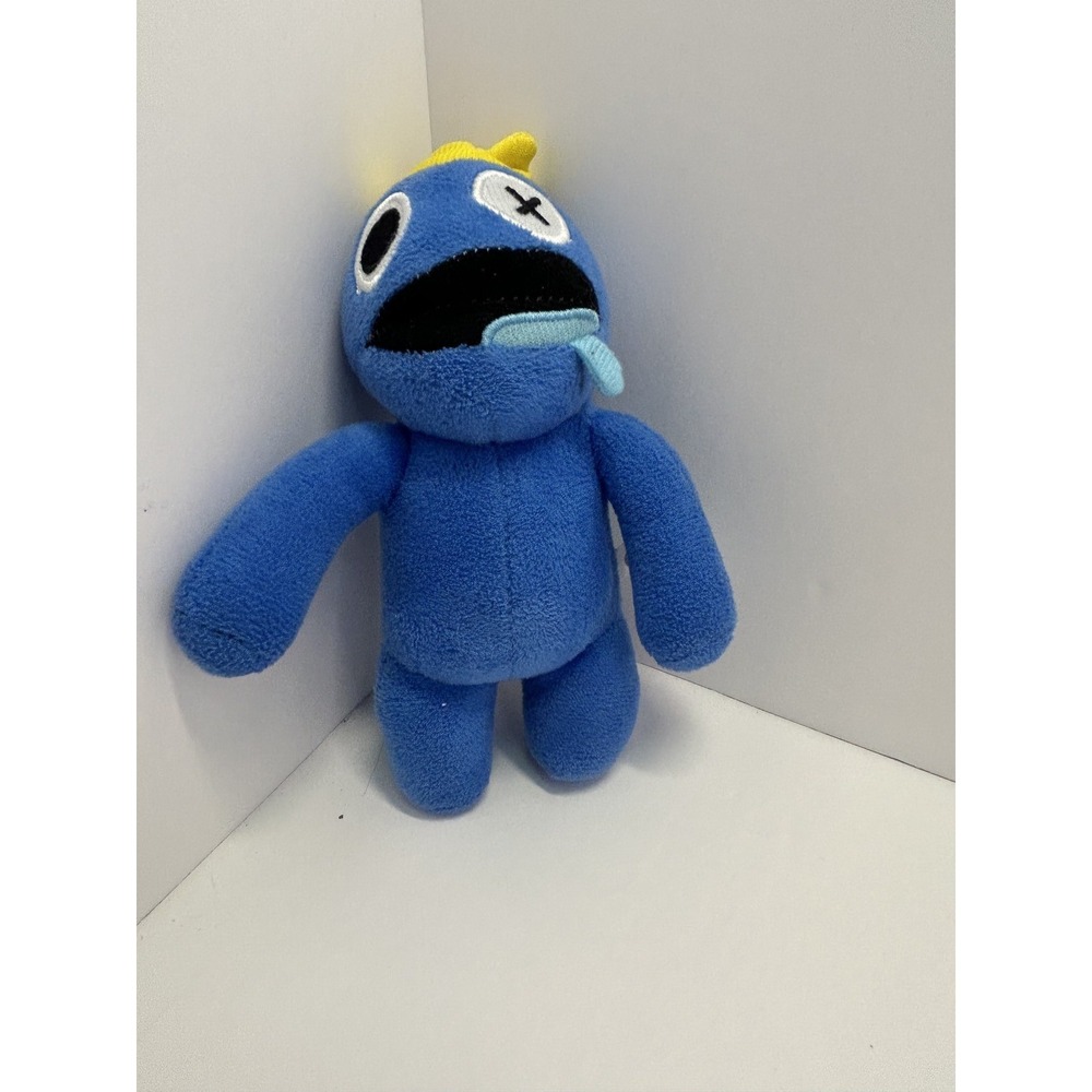 Rainbow Friends Blue Plush Toy Stuffed Animal Game Character 8" Tall Creepy Cute